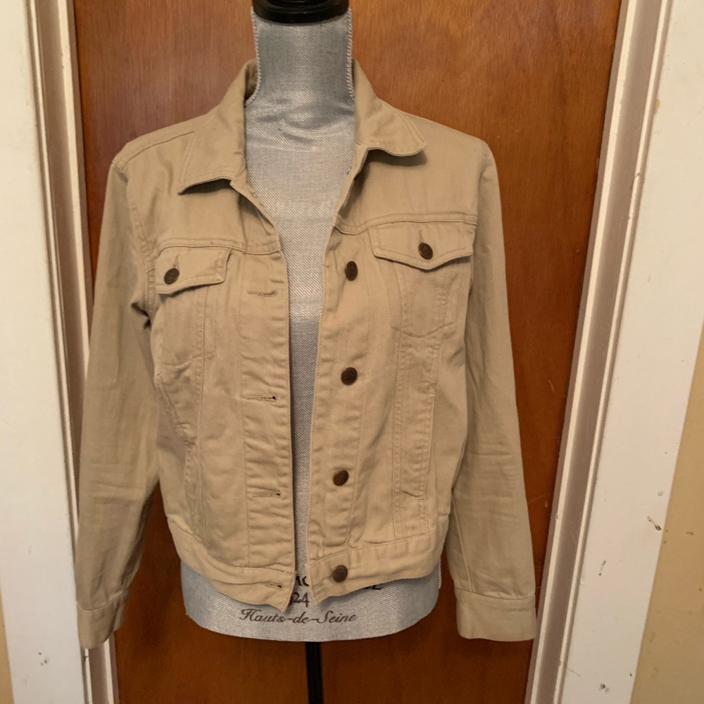 Bill Blass Oatmeal Denim Jacket